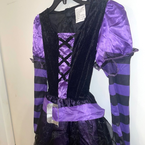 Little Naughty Violet Witch Girls Costume Size Large - Picture 9 of 16